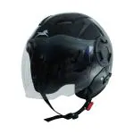 TVS Racing Half Face DFL - Glossy Black Helmet - Large