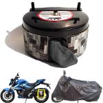 BIKEBLAZER Gun Metal Black Suzuki Gixxer, Suzuki Gixxer SF and Suzuki GSX S750 Nylon All Weather Resistant Bike Body Cover