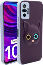 Mcase Rubber, Silicon Purple Back Cover For XiaMcasei Redmi Note 10 Pro