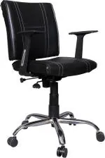 Trendly DENVER Ultra Durable Leatherette Office Arm Chair (Black, DIY(Do-It-Yourself)