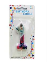 Hippity Hop Multicolor Number Birthday Candle