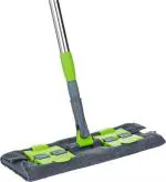Kayru Flat Mop for Floor Cleaning - Microfiber 360 Degree Mop with Telescopic Handle, Dry & Wet Mopping, Machine Washable Refill, Your All-in-One Cleaning Champion (Multi Color)