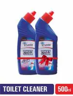 Vrunda Toilet Cleaner / 250ml+250ml / 10x Power Clean / Remove Tough Stains / Kills Germs