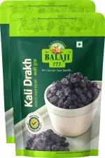 LALI BALAJI Black Raisins (Kali Drakh) Seedless 500g (250g x pack of 2)