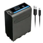 LRSA Battery Super Charger for Sony NP-F990 Pro with USB 28400MAH 7.4V