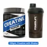 PowerLift Creatine Monohydrate With Shaker (100gm, Unflavored) Muscle Repair & Recovery, 33 servings OF Creatine