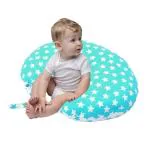 KEETATO Breast Feeding & Nursing Pillow with Buckle Adjustment. (Blue Star Printed)