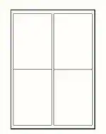 Novajet Mpl 04L Labels (Per A4 Sheet) Size Multi Purpose Self Adhesive Labels (Label Size 100 X 145 Mm) (Pack Of 50 Sheets)