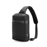 OKAMI WOLF GoPack Mini Tech Sling Bag with USB Fast-Charging and RFID Safe Organiser