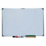 Roger & Moris Aluminium Framed Non Magnetic White Board with Marker, Wooden Duster for Home, School, College, Office (Size : 1.5 feet x 1 Foot)