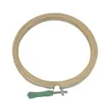 Aumni Crafts Wooden Hoop Ring Frame 5 Inch (1 Piece) With Iron Key Tightener For Fabric Cross stitching Embroidery Art Sewing Painting Tool