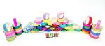 Kidivo Multicolor Plastic Glitter Tape Roll (Pack of 56)