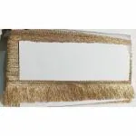 LACESNMORE Kiran lace jhalar wedding dupatta Dulhan Plazo Women's Gota Patti Kiran Lace Border for Dupatta, Chunri, Saree, bridal Lehenga dupatta kiran fringe , Garara, Blouse Craft Material (rose Golden) 9meter