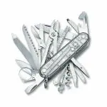 Victorinox Swiss Army Knife - Swiss Champ - Multitool with 31 Functions including a Pair of Scissors and Screwdriver - Grey, 91 mm