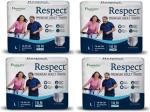 Respect Adult Diapers - 40 Pieces, L (Pack Of 4)