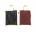 Prakriti Maitri Vanya Handicraft Collection Multi-Color Reusable Tote Bag Pack Of 2