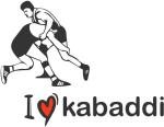 Lanstick Vinyl Black I Love Kabaddi Image Self Adhesive Wall Sticker24 inch
