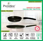 Prestlee Nonstick Cookware Set 2 PC Combo (Tawa 250 + Omlette Pan) / Nonstick Tawa / Flat Tawa / Dosa Tawa / Roti Tawa