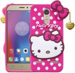 Cloudza Lenovo K6 Power Pink and White silicon Scratch Resistant Mobile Back Cover