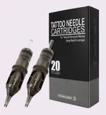 TS Mumbai Tattoo Tattoo Needle Cartridge 7RL Black Box ( Pack Of 20 )