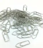PERDAY 100 Pcs Steel Paper Clips Meium 30 mm Steel Paper Clips School & Personal