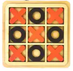 ShopiMoz (Multicolor) Classic 0-X Toy Game Zero and Cross Game Wooden Zero-Kata Game for Kid