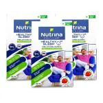 Nutrina - Health Labs Sleep Gummies for Better Sleep| With 5mg Plant-Based Melatonin | Non-Habit Forming, Helps in Nerve and Mind Relaxation| For Men and Women |90 Strawberry Flavoured Gummies (Pack of 3)