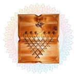 AJ ART AND CRAFTMaa Saraswati Yantra Wall Hanging Wall Decor Wall Art Wooden Unique Handicraft