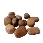 COLOUR STONE Natural Marble Pebbles Tumble Garden Stones for Outdoor Indoor Pathway Aquarium Decoration (Dark Brown, 500gm)