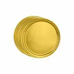 Shri & Sam Majestic Gold Stainless Steel Full Plate 6 pcs