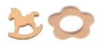 GrestOrganic Non Toxic Wooden Teethers For Babies ( Horse & Star )