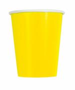 Tiki Times Neon Yellow Paper Cups 255ml 14pk for all Parties