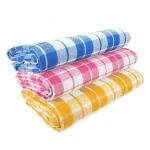 AHMADUN Check Beach Towel Cotton Soft & Comfortable Size (32*66) pack of 2