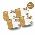 IMVELO GREEN YOUR HYGIENE 2-Ply Tissue Papers Box | Pack of 8 Tissue Boxes | 50 Pulls Each | Ultra Soft & OBA Free Napkins | 100% Natural & Eco Friendly | Facial Tissue | Bag pack-Tissue Box | Easy to Handle & Carry