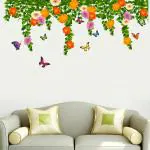Decal O Decal Backdrop Hanging Realistic Daisy Flowers Falling From Ceiling Border Decoration Self Adhesive Sticker
