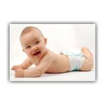 Pnf Glass Paper Cute Baby Girl Boy Children Wall Poster-507, 12 X 18 Inch