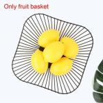 AASHRO MALL Multicolor Metal Fruit Basket Drain Home Bowl Storage Holder