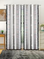 Cortina Set of 2 Cotton Floral Printed Room Darkening Door Curtain
