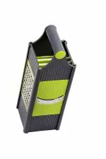 Nipan 4 in 1 Multi-Functional Vegetable and Fruit Grater & Slicer Chopper with 4 Blades (Thin Grater/Thin Slicer/Boiled Crusher) Multicolor