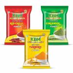 KBM Premium Spice Haldi, Mirch, Dhaniya Masala Powder Combo 100 Gram - Pack of 3 (300gm)