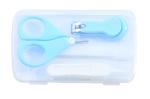 The Little Lookers Blue Baby Scissors and Nail Clipper set Baby Grooming Kit in Plastic Box Packing
