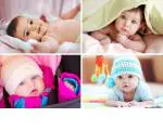 Craft Qila Self Adhesive Exclusive Cute Baby Posters Combo | Smiling Baby Poster | Poster for Pregnant Women | HD Baby Wall Poster for Room Decor CQ08 (Size : 45 cm x 30 cm) Pack of 4