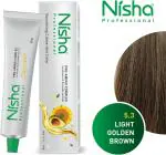 Nisha Professional Permanent Hair Colour Creme Black Hair color 1.0, 60gm 100% Gray Coverage Anti Aging Professional Salon Hair Colour