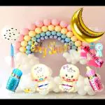 SV Traders Baby Shower Decoration Combo Of 80 Pcs-Godh Bharai Decoration,