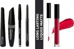 BINGEABLE...ENJOY THE DIFFERENCE Waterproof Kajal Eyeliner Mascara And Black Sh Red Liquid Lipstick (Set Of 3)