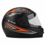 TIGER ONE MOTERBIKE ISI APPROVED FULL FACE COVER HELMET FOR MEN AND WOMENS | HEARD QUILITY | RED AND GREY PRINTED DESIGN | SIZE-L | COLOR-BLACK