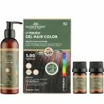 SACRED HERBS No Ammonia & PPD Free Semi Permanent Natural Gel Hair Color Light Brown 5.00 for Men & Women with 100% Grey Coverage, Long Lasting & pH Neutral Safe Hair Color Value Pack - 160ml+20gm