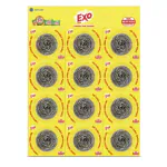 EXO SAFAI STEEL SCRUBBER - 12 PIECES