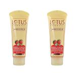 Lotus Herbals Berryscrub Strawberry & Aloe Vera Exfoliating Face Wash | Deep Cleaning | Blackhead Removal | For All Skin Types | 120g x Pack of 2