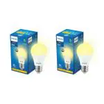 PHILIPS 5-watt LED Bulb | AceSaver LED Bulb | Base: E27 Light Bulb for Home | Warm White, Pack of 2